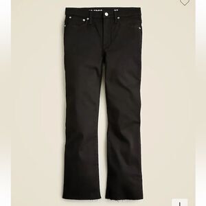 J. Crew 9” Demi-boot crop jean in Stay Black Wash. Size 34. NWT.